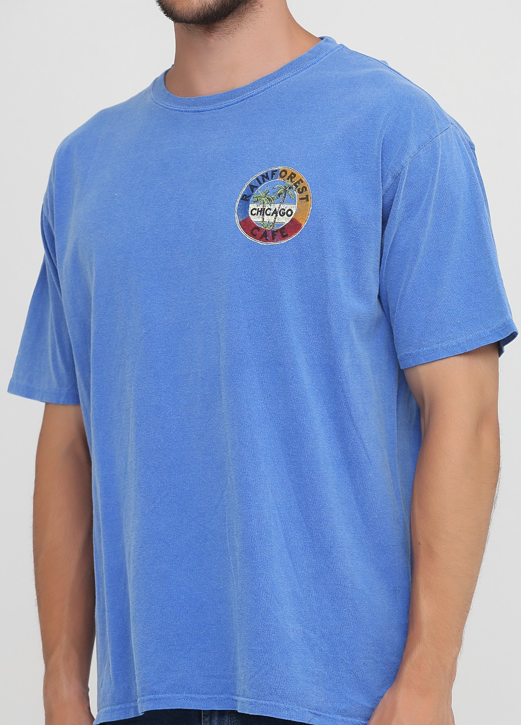 Голубая футболка Blue 84
