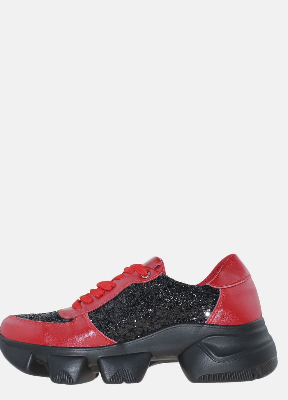 Червоні осінні кросівки r20-4568 червоний-чорний Fabiani