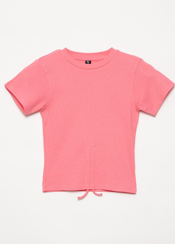 Розовая летняя футболка для девочки Reporter Young