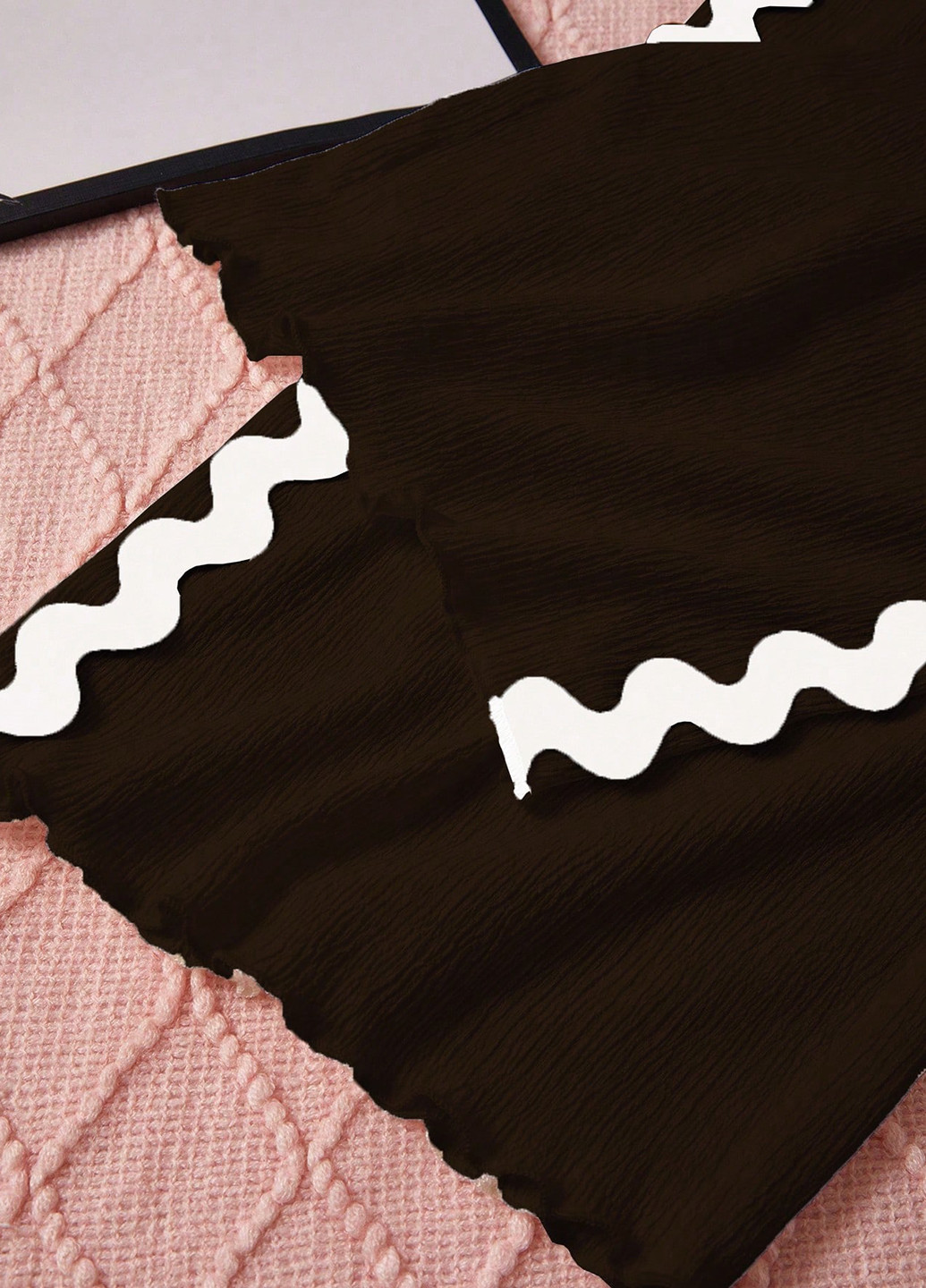 Темно-коричнева всесезон піжама (майка, штани) майка + штани SHEIN