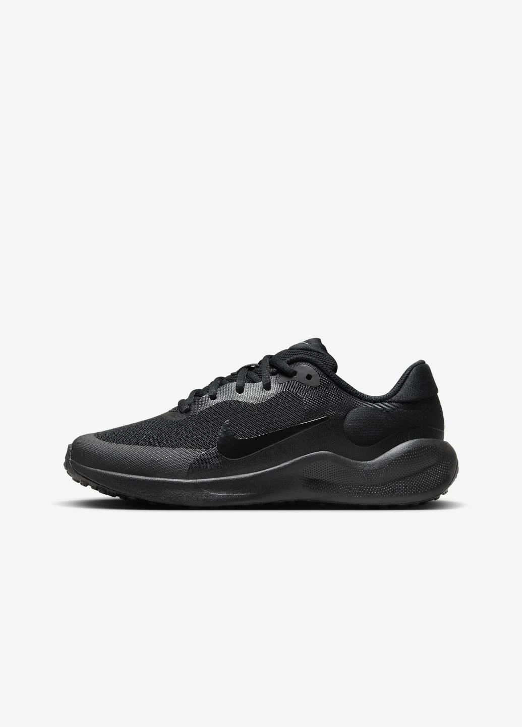 Черные демисезонные кроссовки fb7689-001 Nike Revolution 7 Big Kids' Shoes