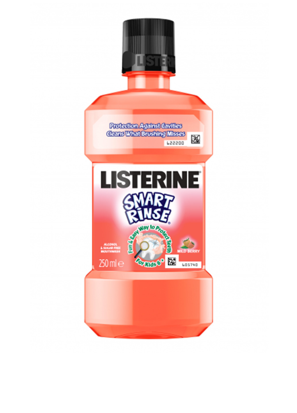 Детский ополаскиватель Smart Rinse Ягодная свежесть, 250 мл Listerine (138464619)