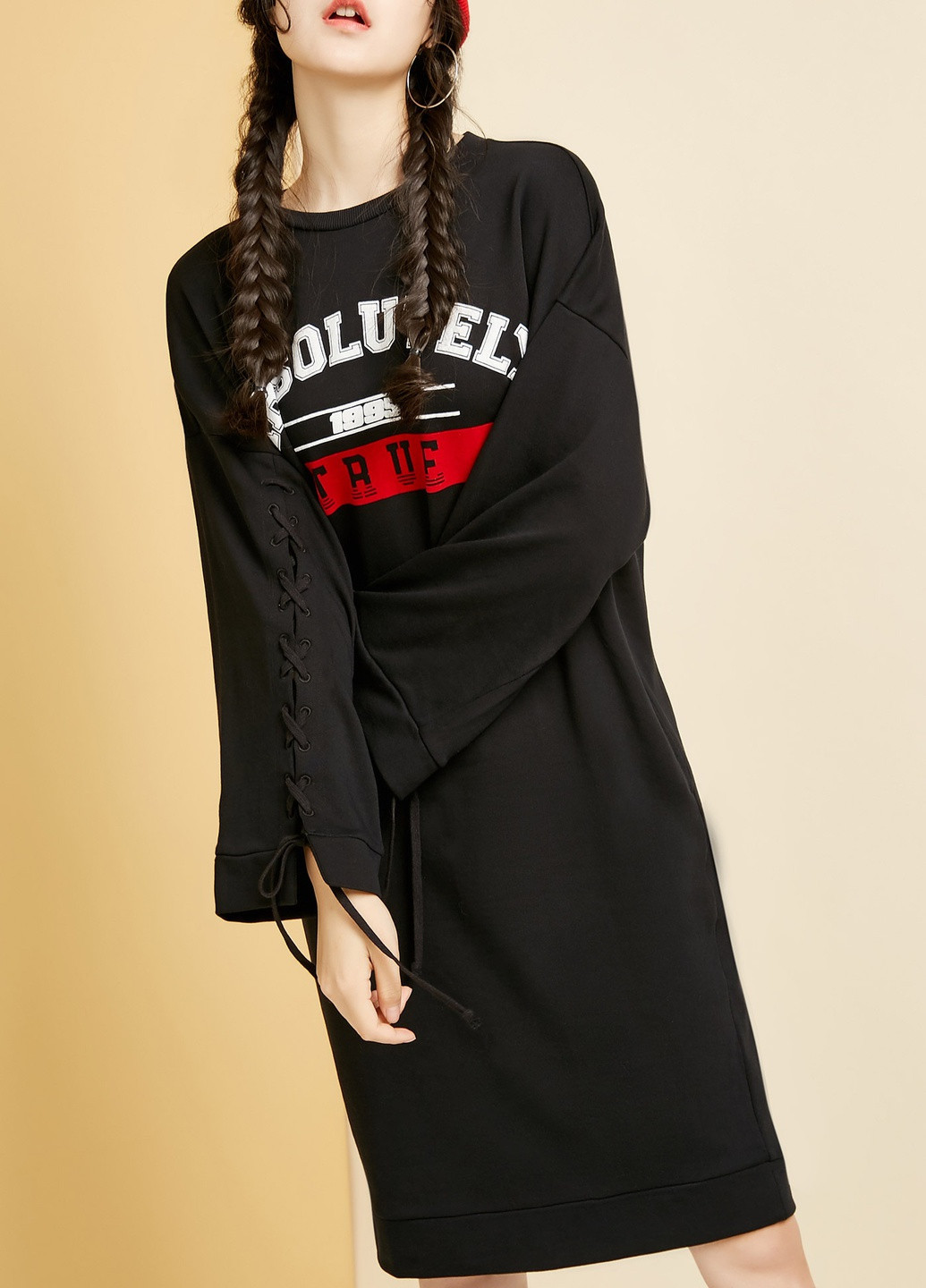 Черное свитдрес Only