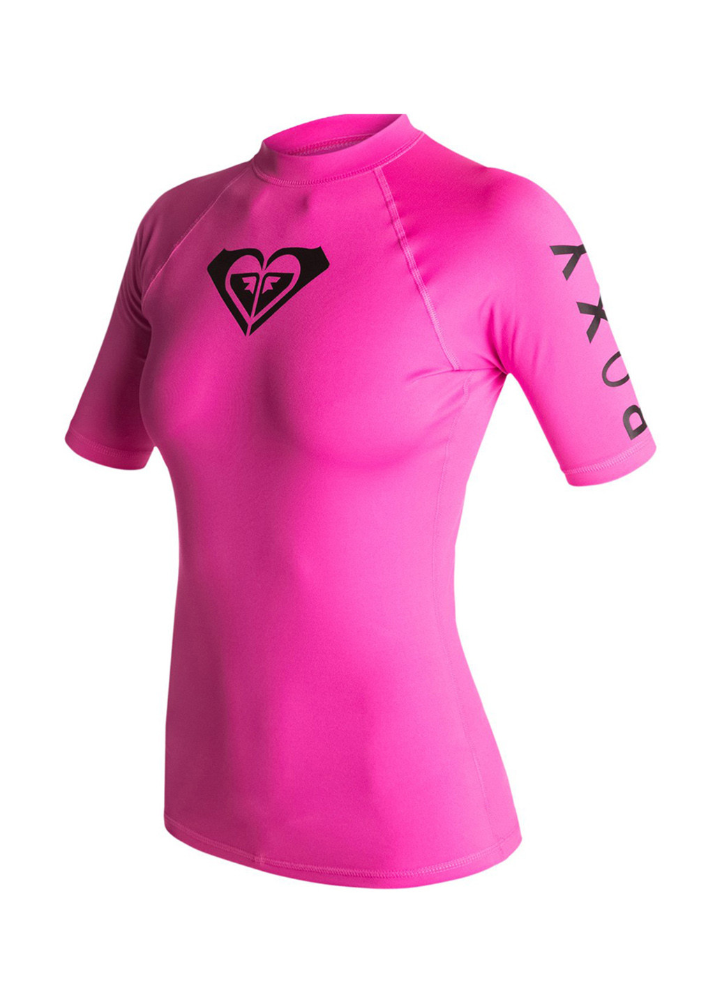 Розовая летняя футболка с коротким рукавом Roxy