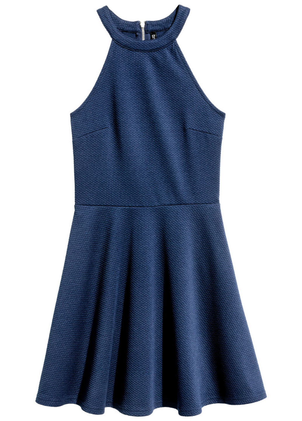 Синее кэжуал платье клеш H&M