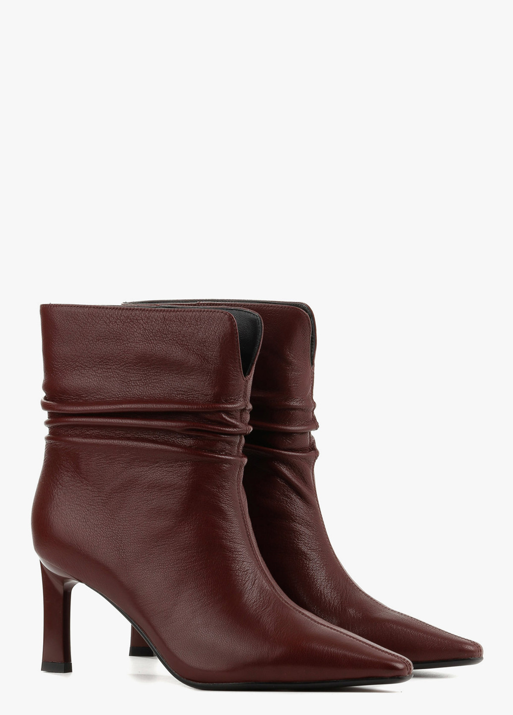Бордовые демисезонная ботильоны Le'BERDES
