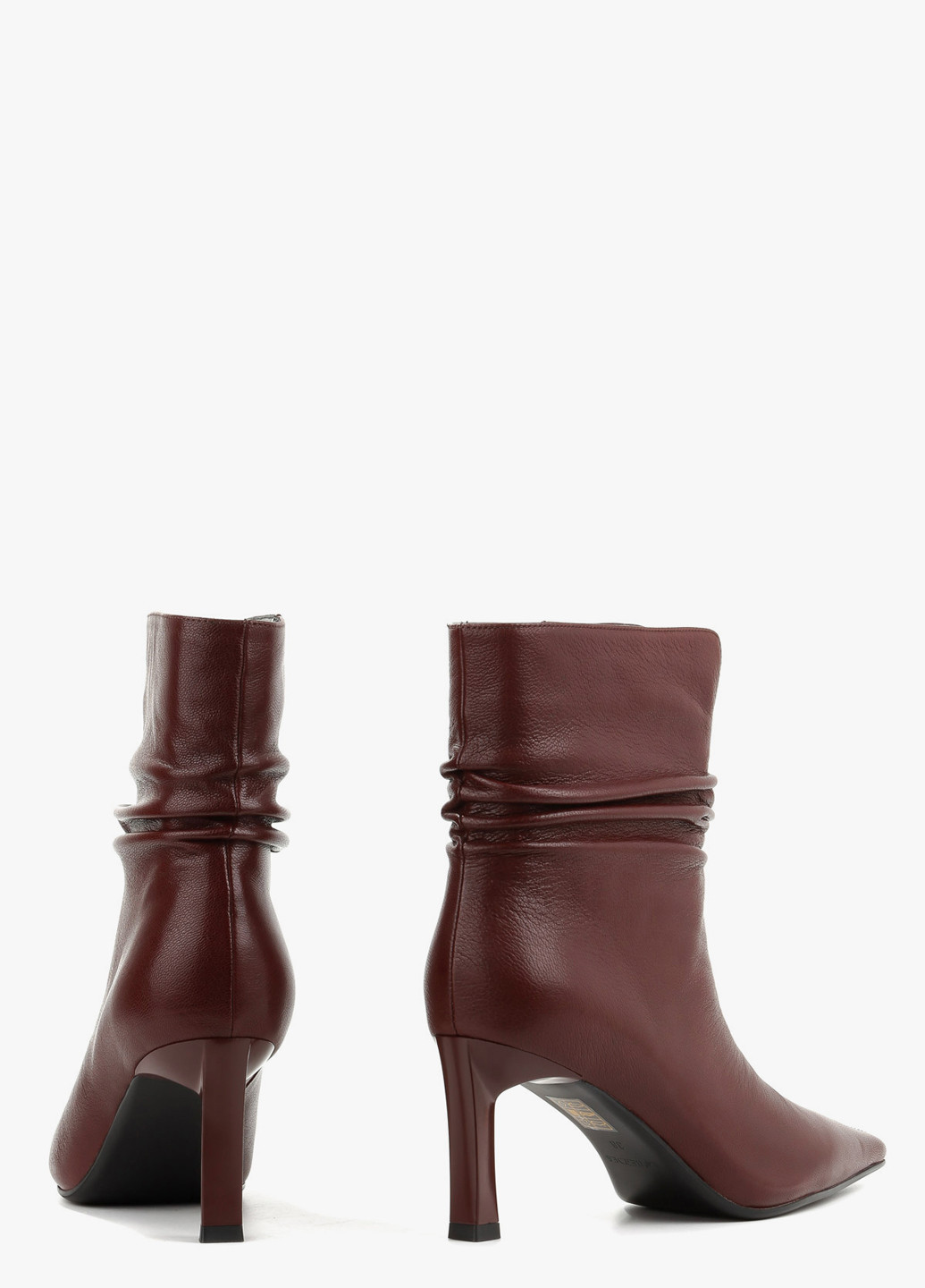 Бордовые демисезонная ботильоны Le'BERDES