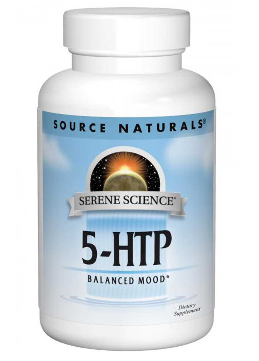 5-HTP (гідроксітріптофана), 50 мг, Serene Science,, 30 желатинових капсул Source Naturals (228293125)
