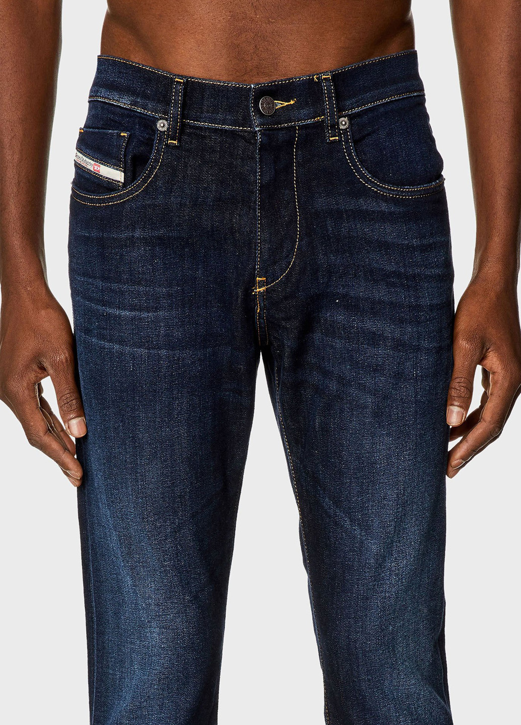 Синие демисезонные регюлар фит джинсы Diesel