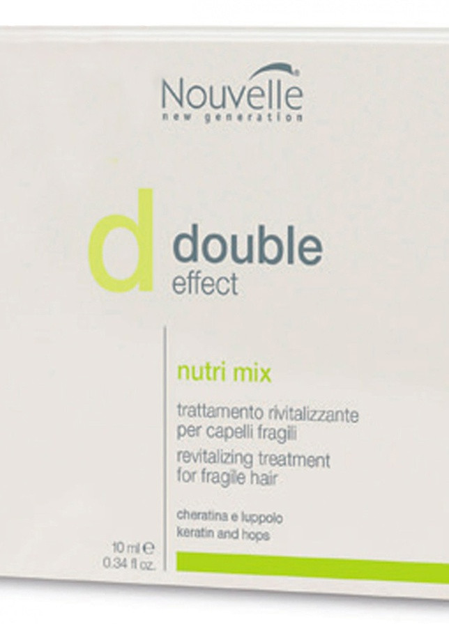 Оживляє засіб для волосся в ампулах Double Effect Nutrimix Nouvelle (235938977)