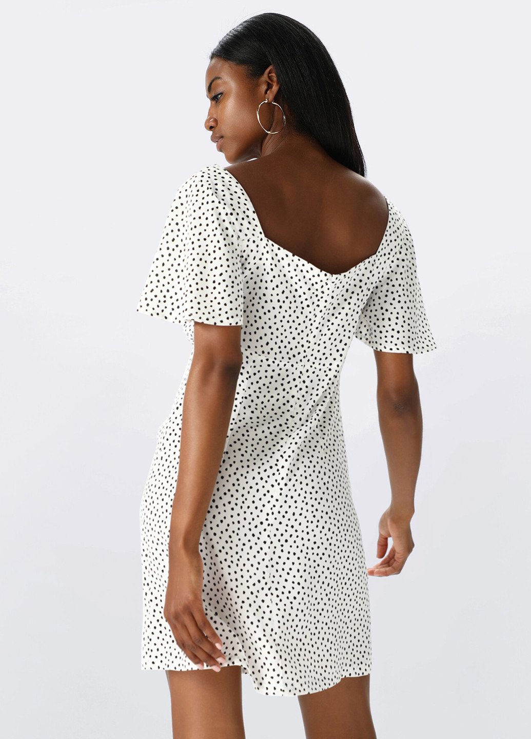 Білий кежуал сукня Lefties в горошок