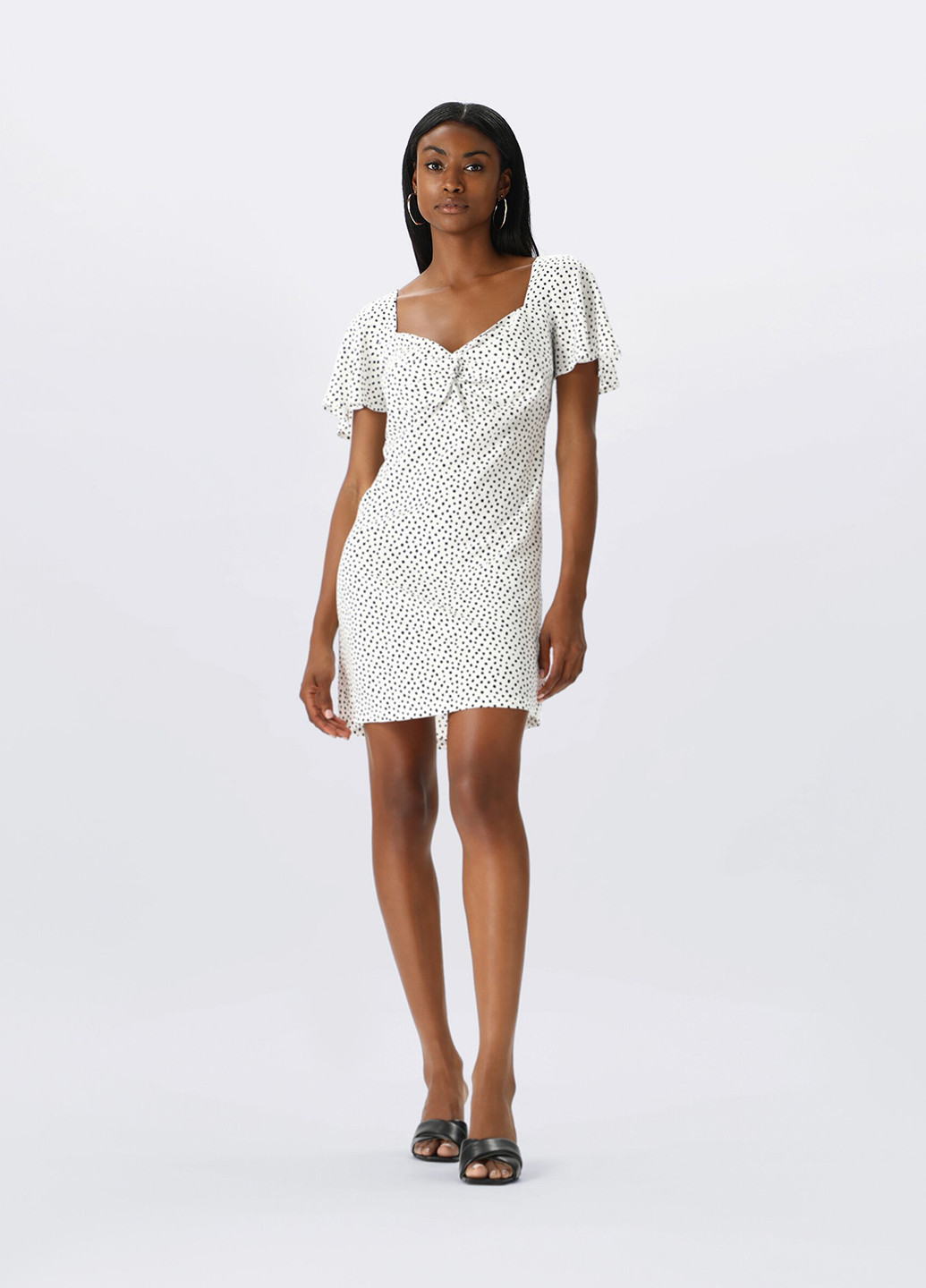 Білий кежуал сукня Lefties в горошок