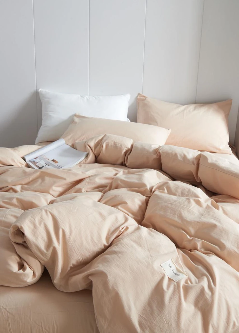 Постельное белье евро вареный хлопок 200х220 см (W2E) Vie Nouvelle Washed Cotton (253753777)