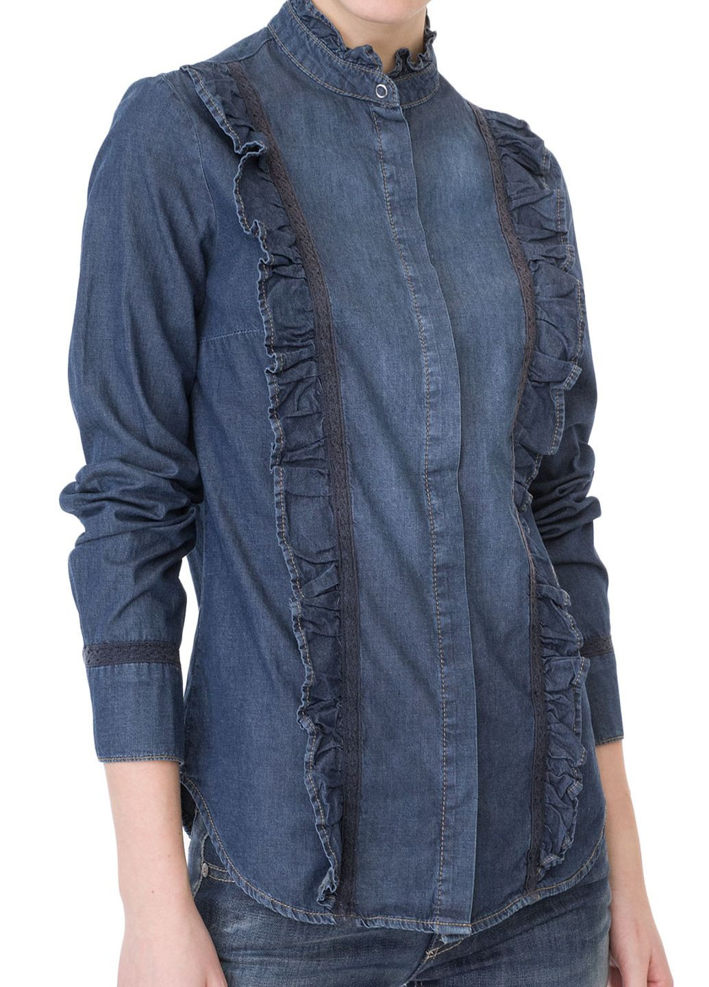 Синяя блуза Oui