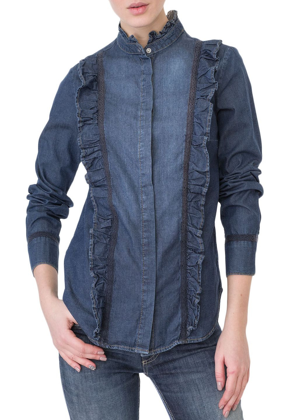 Синяя блуза Oui