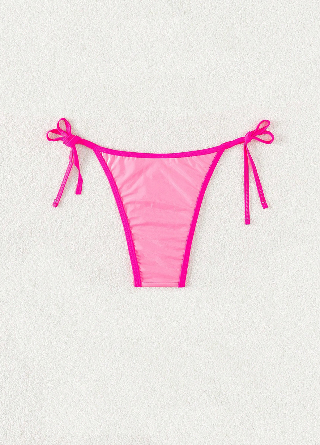 Розовые купальные трусики-плавки однотонные SHEIN