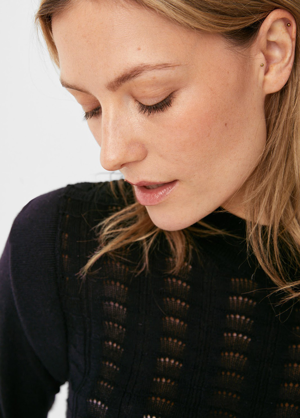 Чорна кежуал сукня сукня светр C&A однотонна