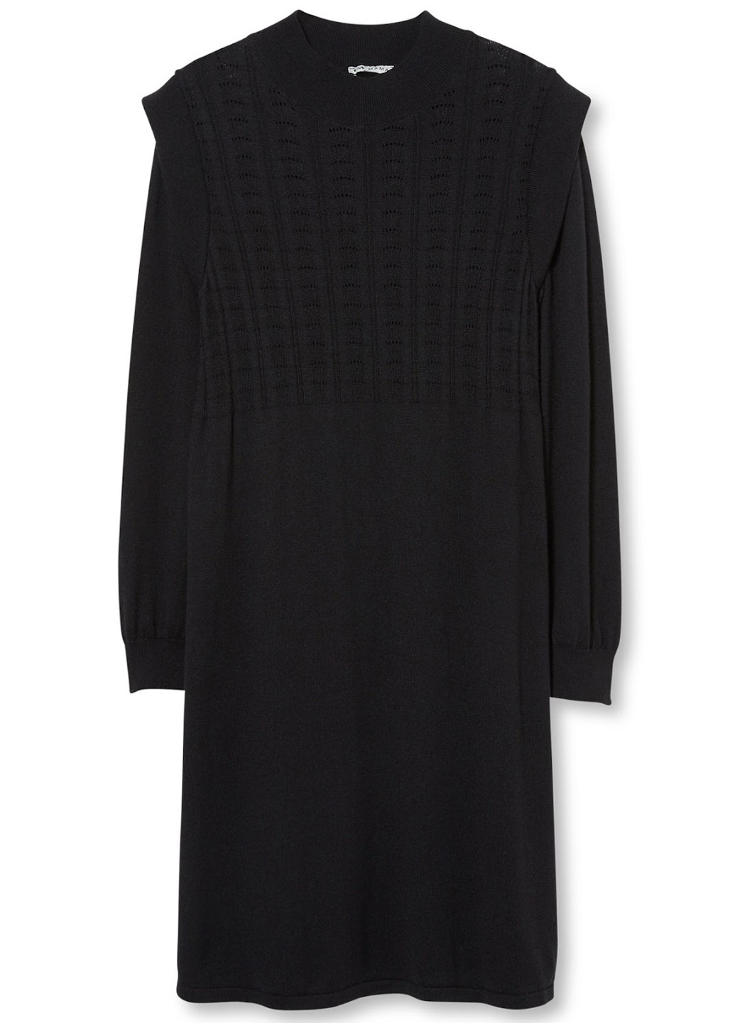 Чорна кежуал сукня сукня светр C&A однотонна