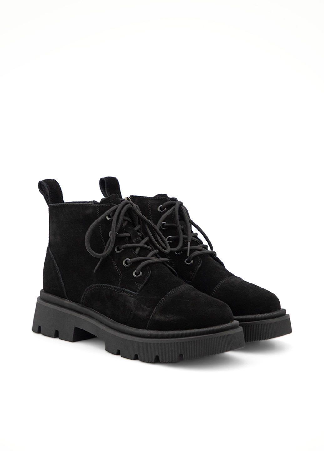 Осенние ботинки Respect без декора из натуральной замши