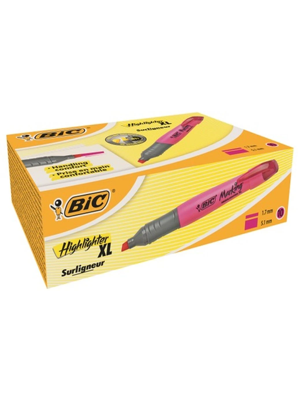 Текстовиделітелі XL рожевий 1 шт Bic (249003603)