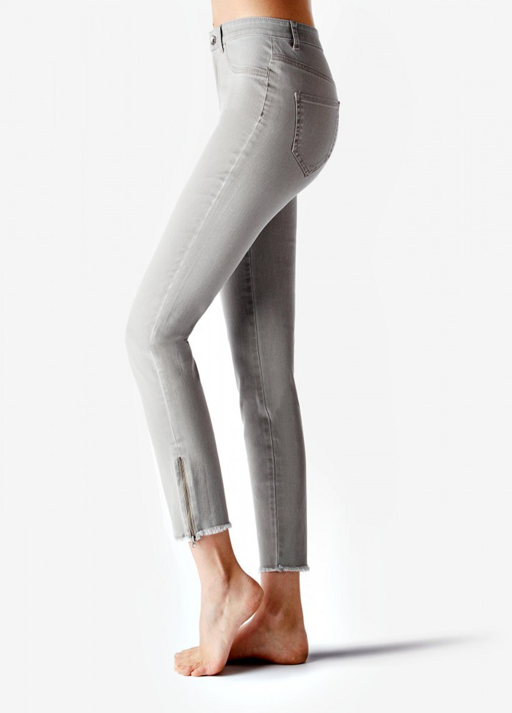 Серые демисезонные скинни джинсы Fashion Forms