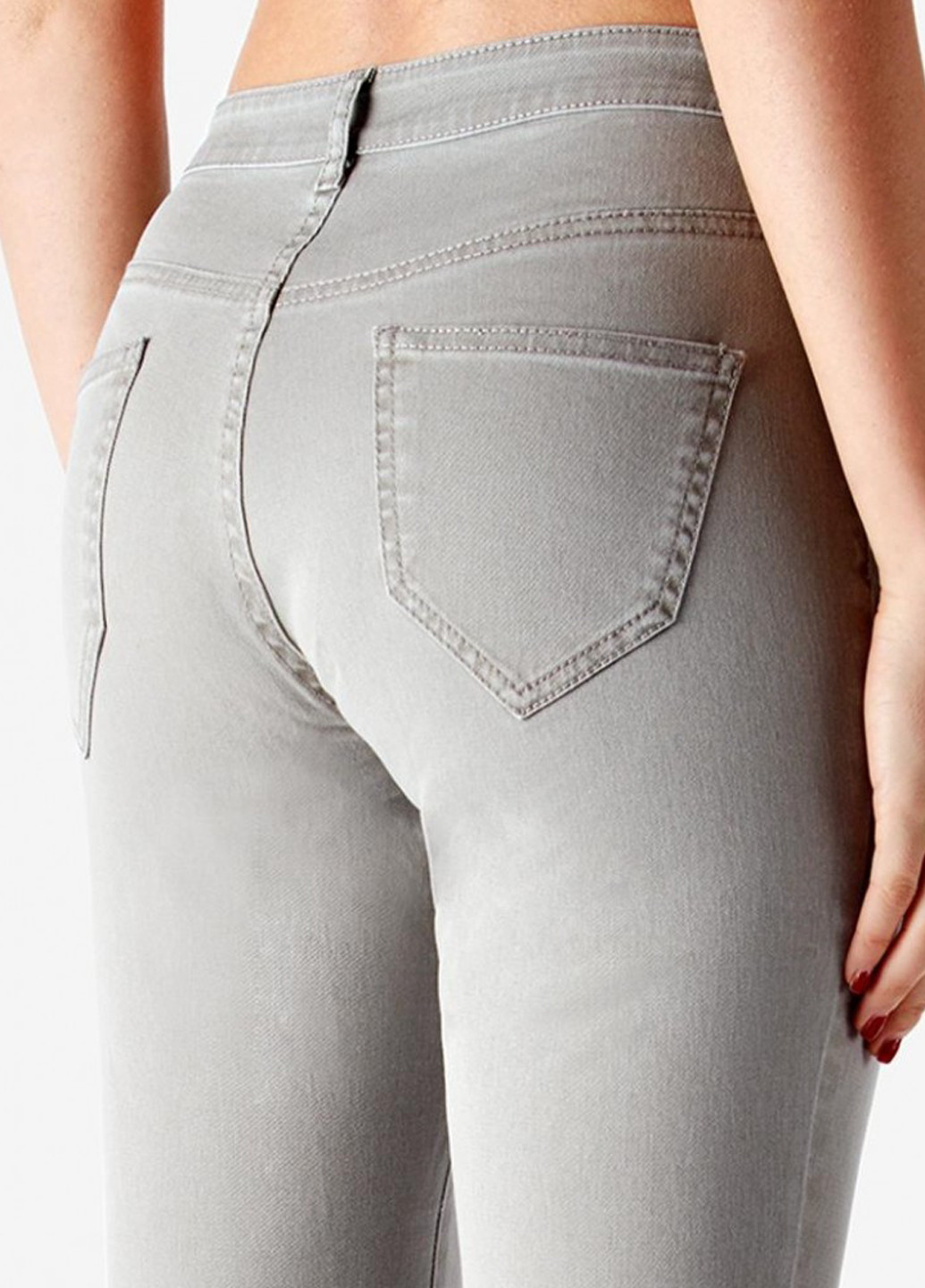 Серые демисезонные скинни джинсы Fashion Forms