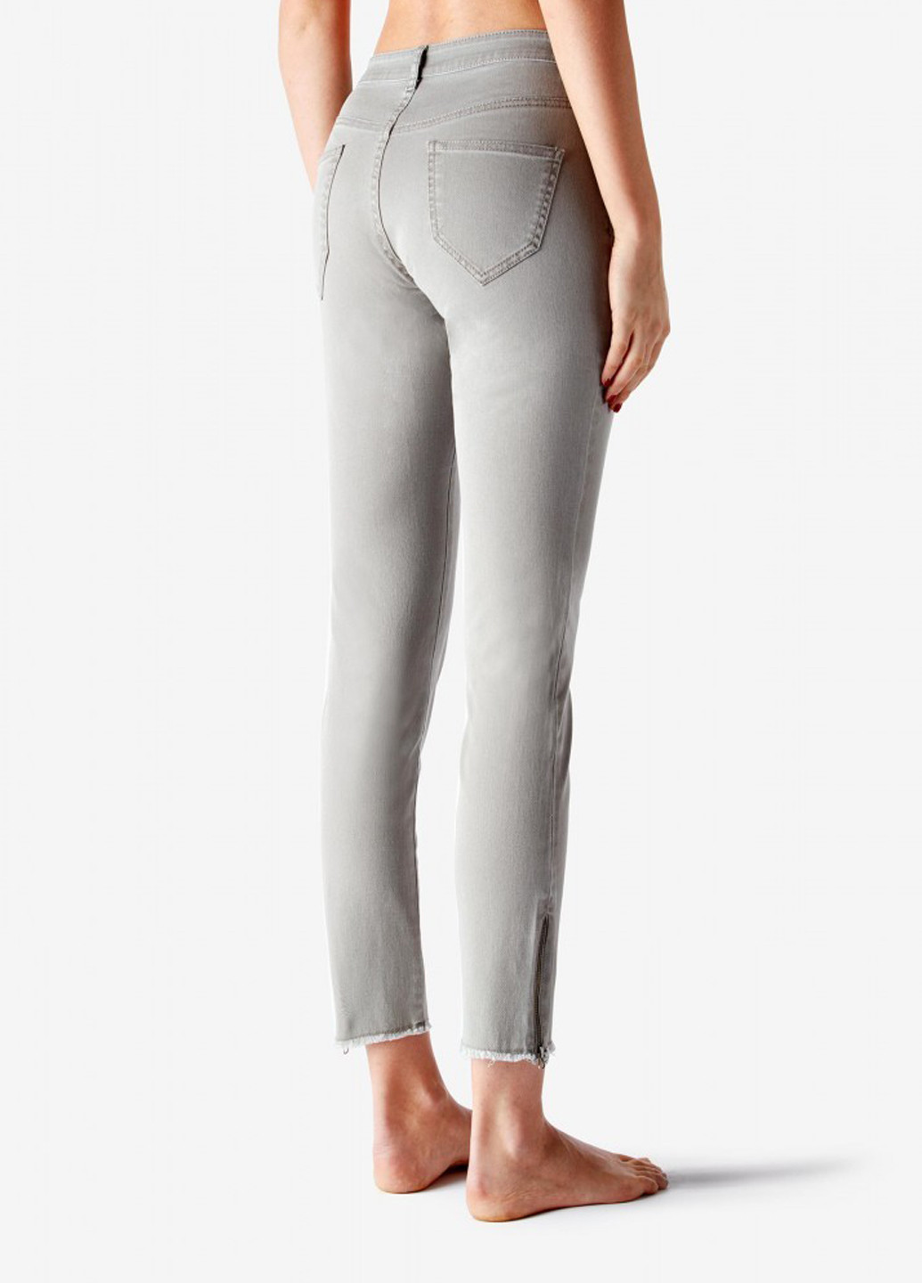 Серые демисезонные скинни джинсы Fashion Forms