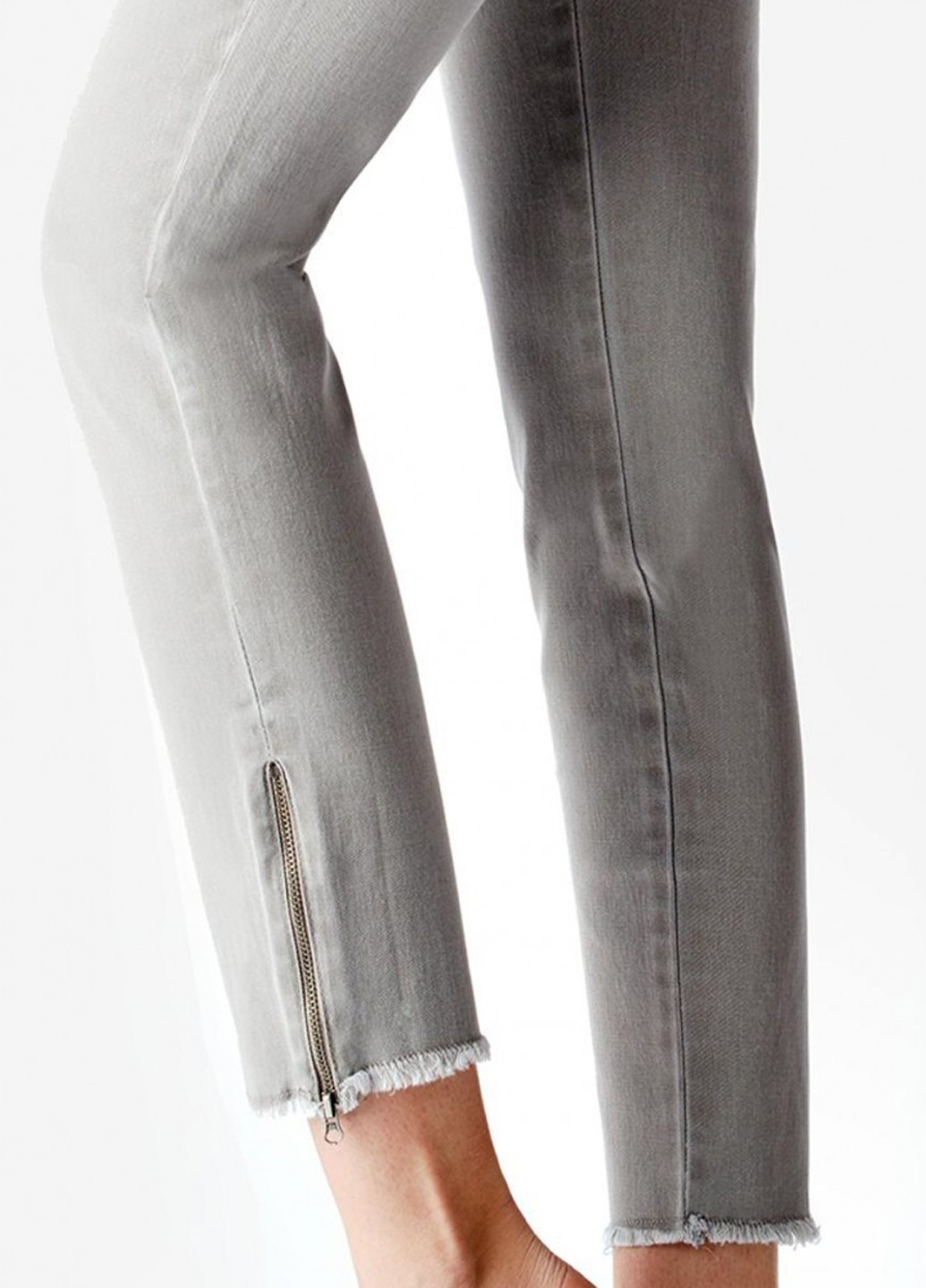 Серые демисезонные скинни джинсы Fashion Forms