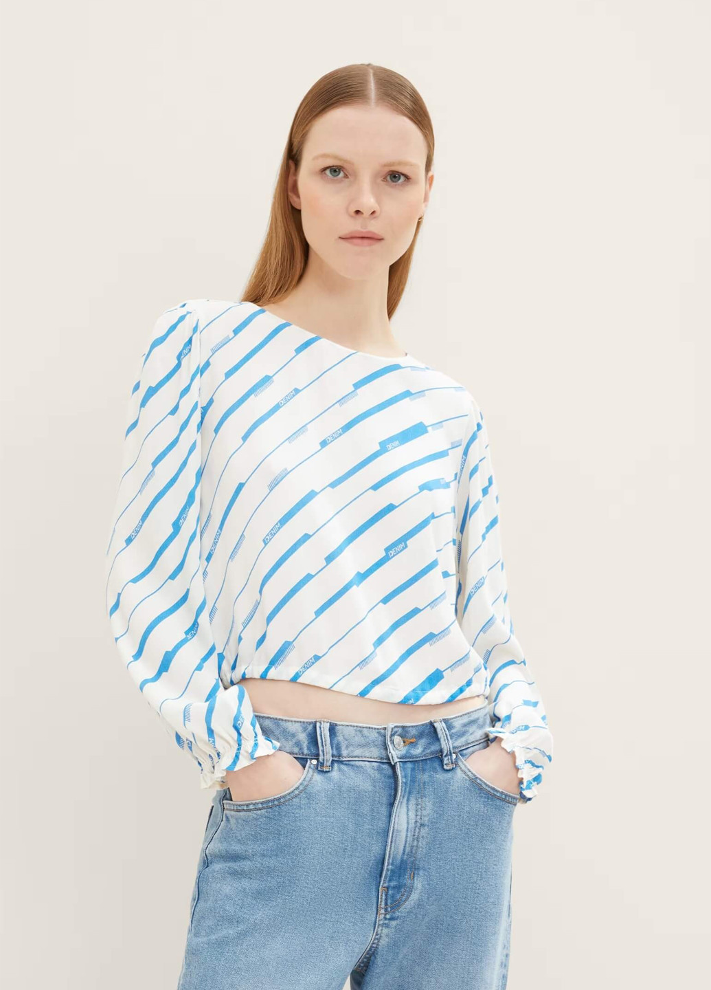 Біла блуза Tom Tailor