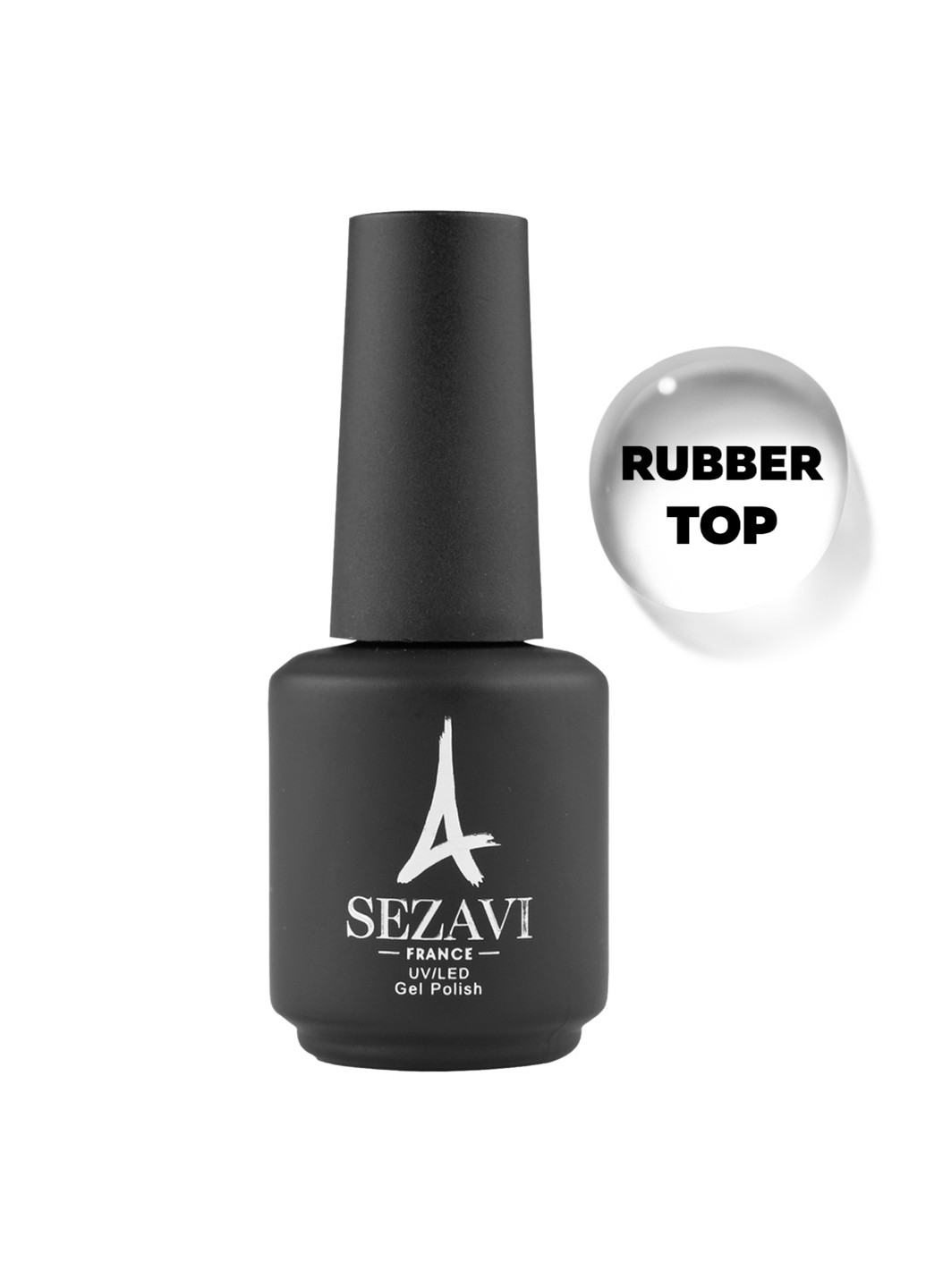 Rubber Top Каучуковый закрепитель (топ) для гель-лака с Л/С, 15мл SEZAVI (215311811)