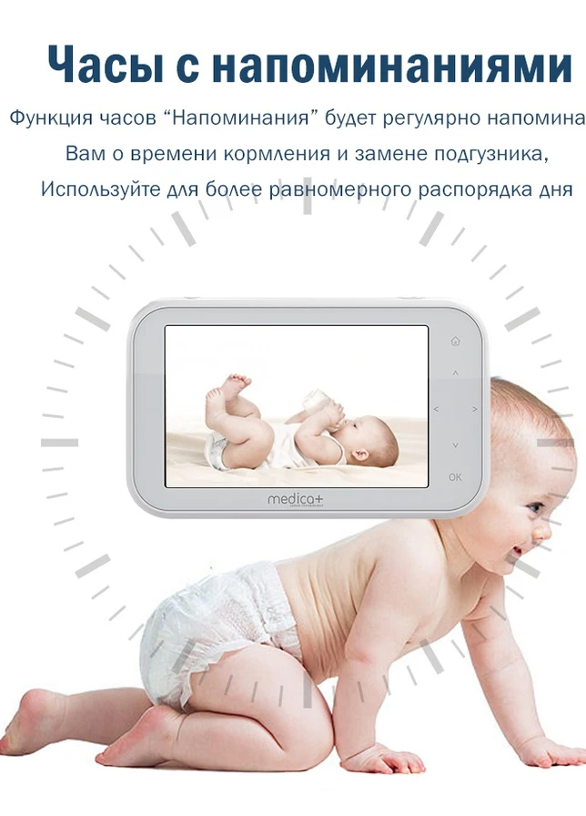 Видеоняня MEDICA+ HD / 360 / WiFi Medica+ VideoControl 7.0 (252552458)