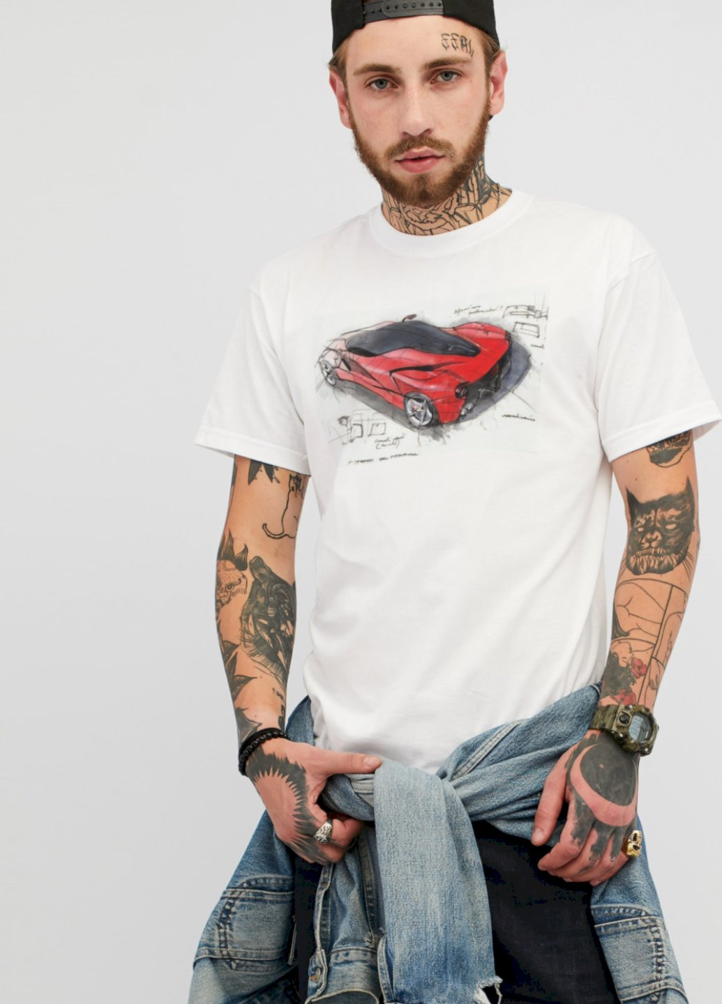 Белая футболка мужская YAPPI