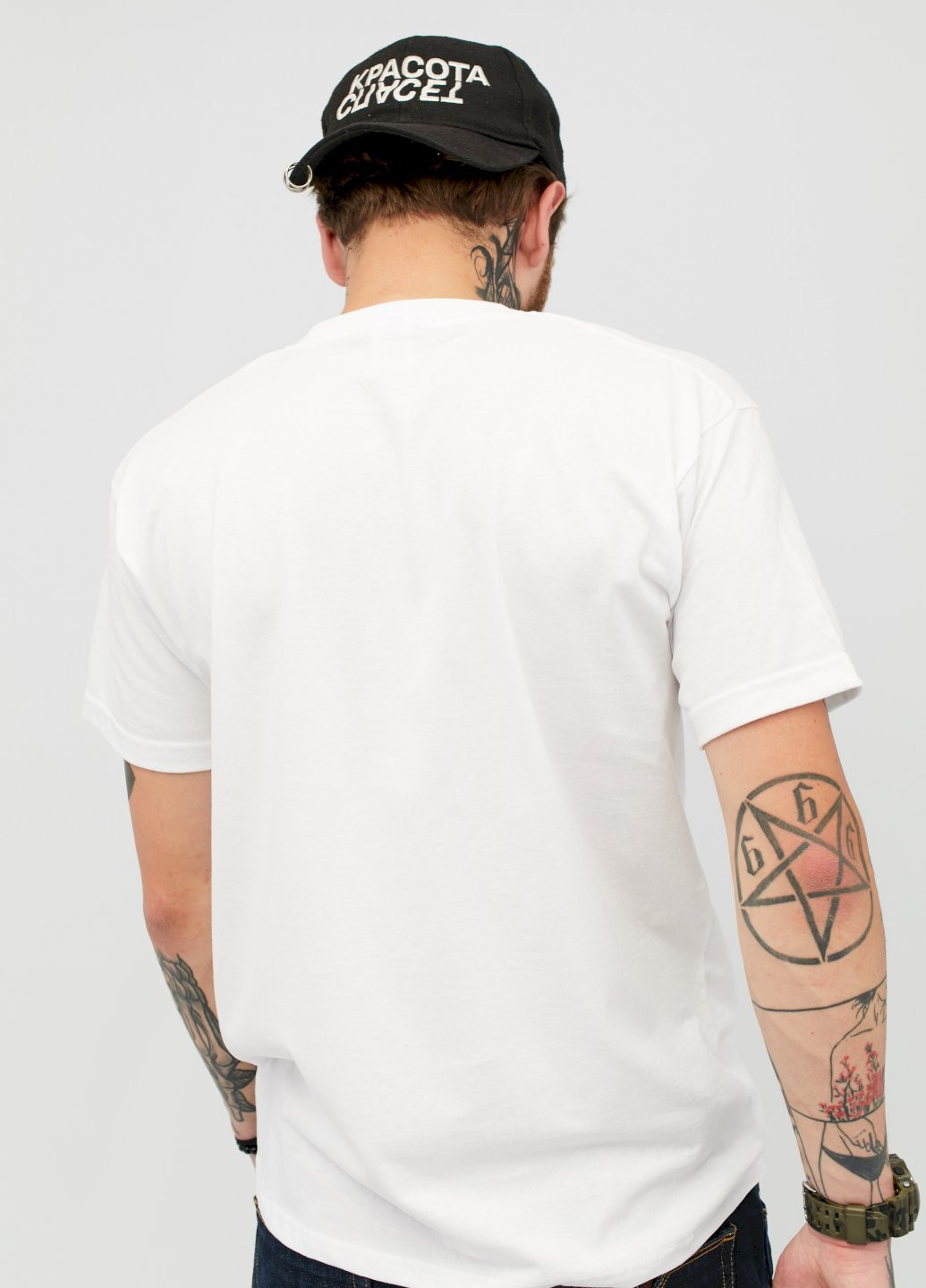 Белая футболка мужская YAPPI