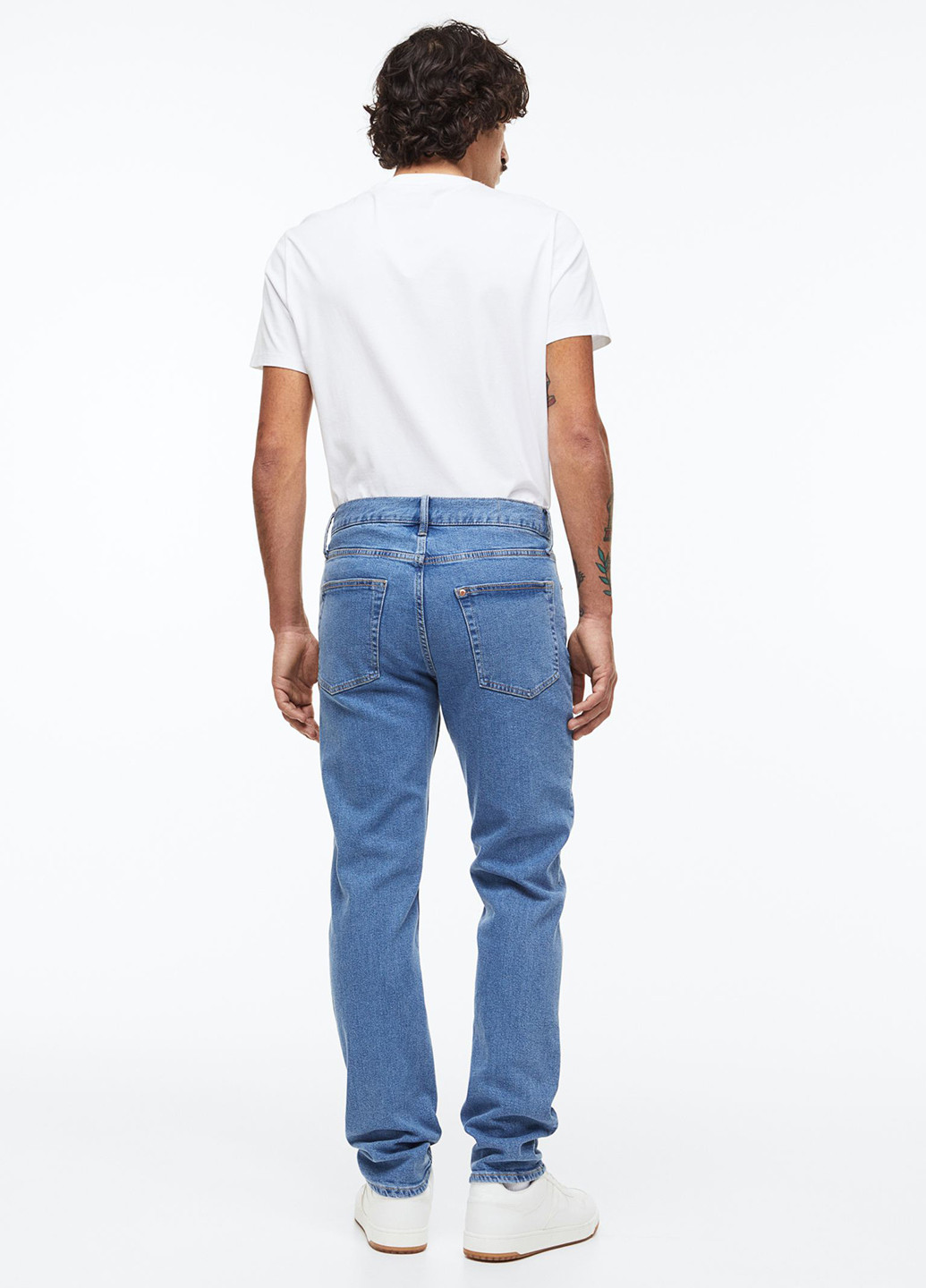 Светло-синие демисезонные прямые джинсы H&M