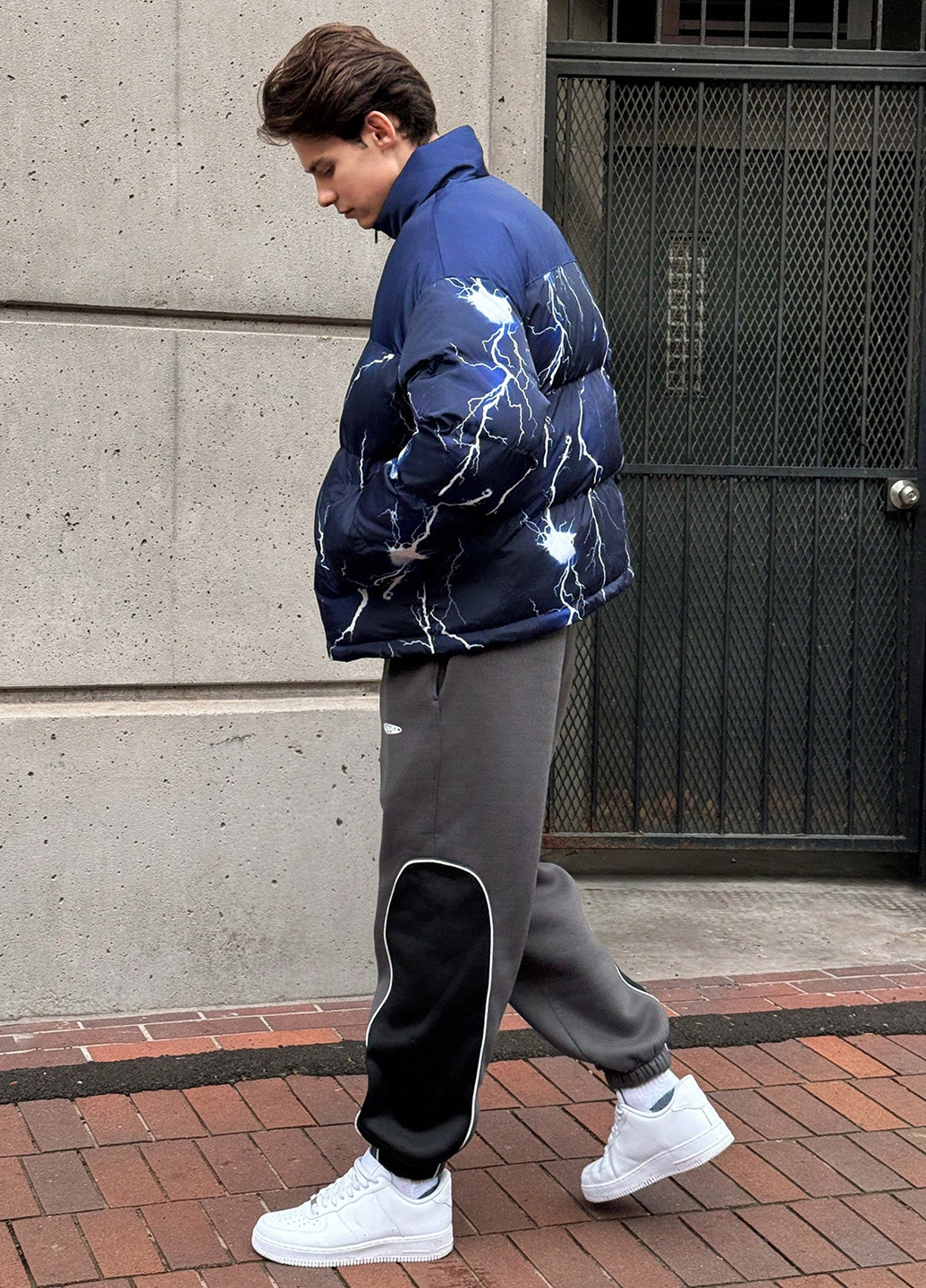 Темно-синя зимня куртка SHEIN