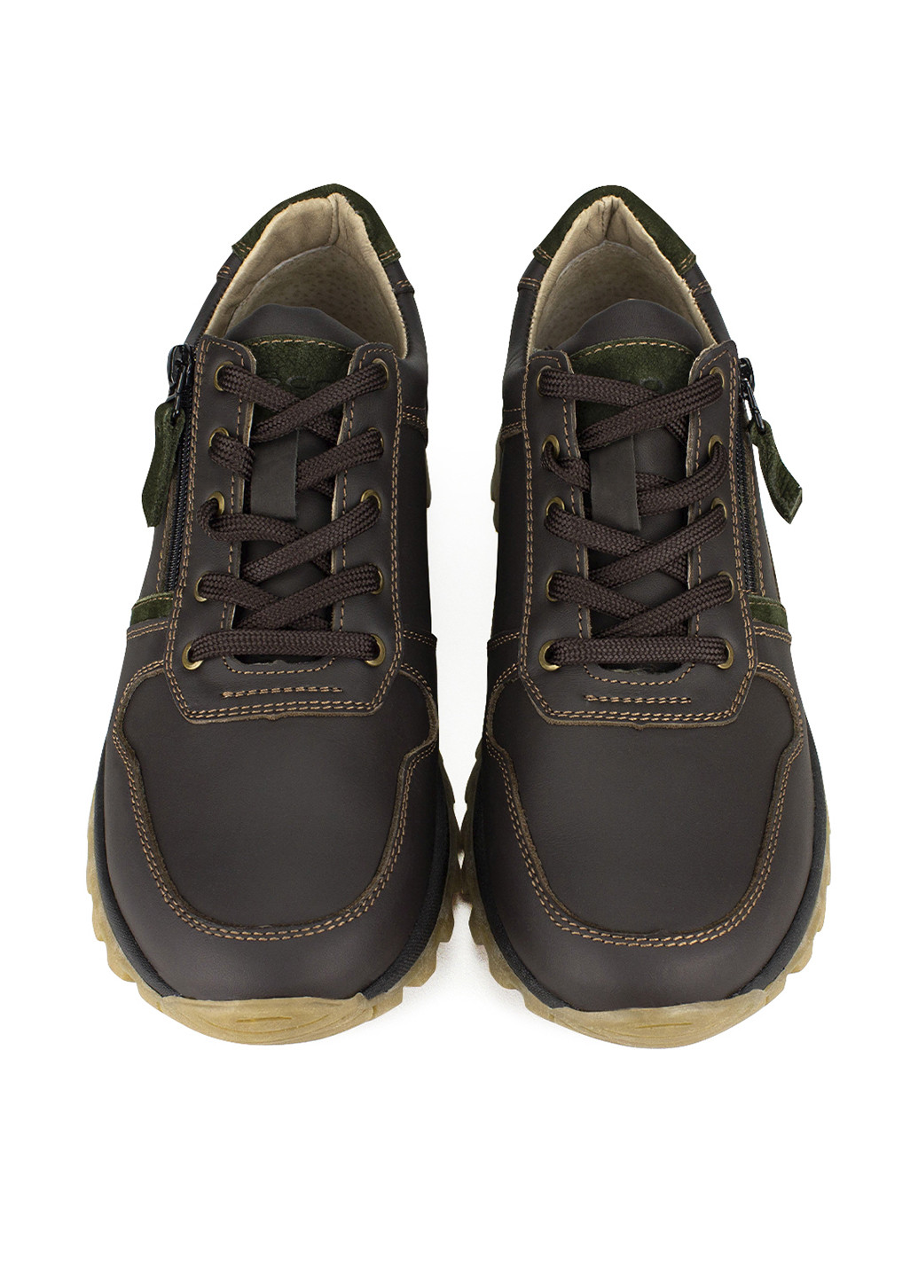 Темно-коричневые демисезонные кроссовки Esco