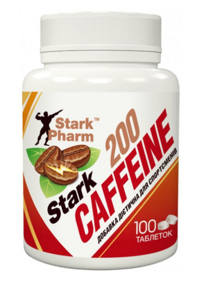 Передтренувальний комплекс Stark Caffeine 200mg 100tabs Stark Pharm (232327132)