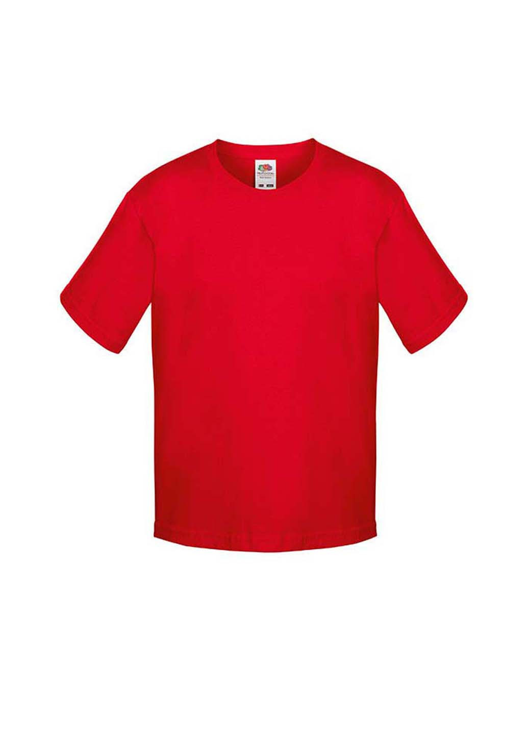 Красная демисезонная футболка Fruit of the Loom D061015040152