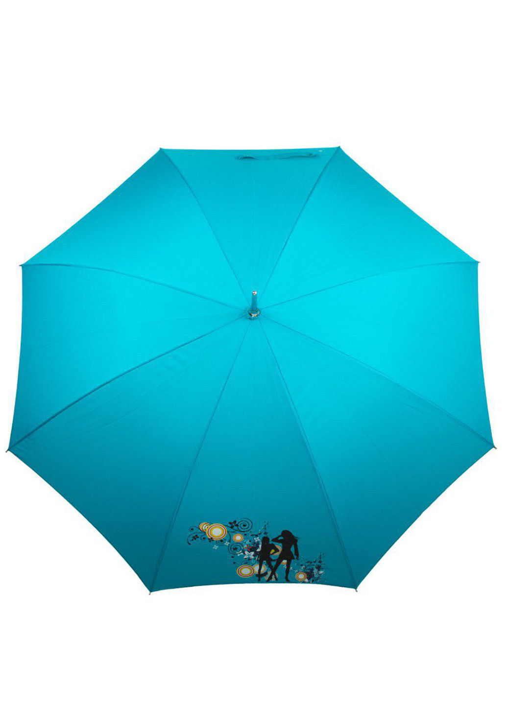 Блакитна жіночий парасолька-тростина напівавтомат 106 см Airton (194317425)