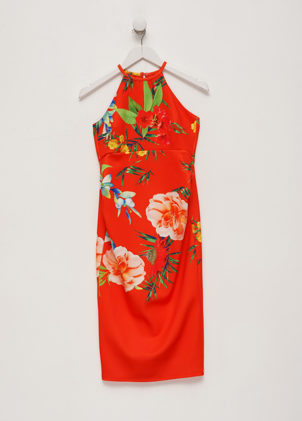 Красное кэжуал платье для беременных True Violet с цветочным принтом