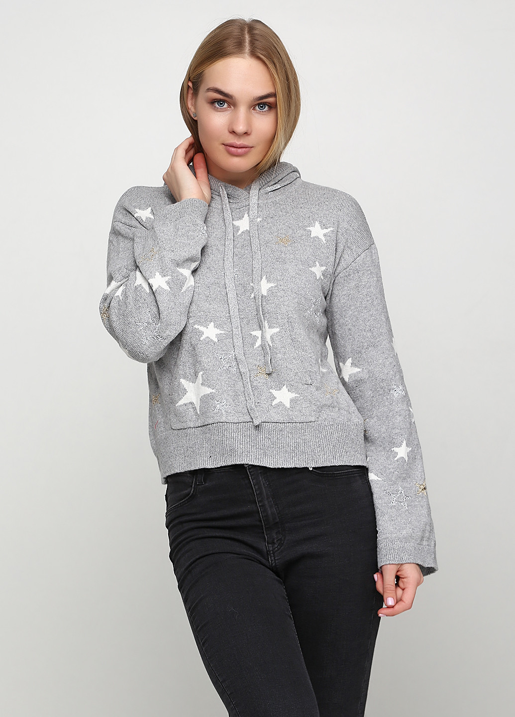 Светло-серый демисезонный свитер Gap