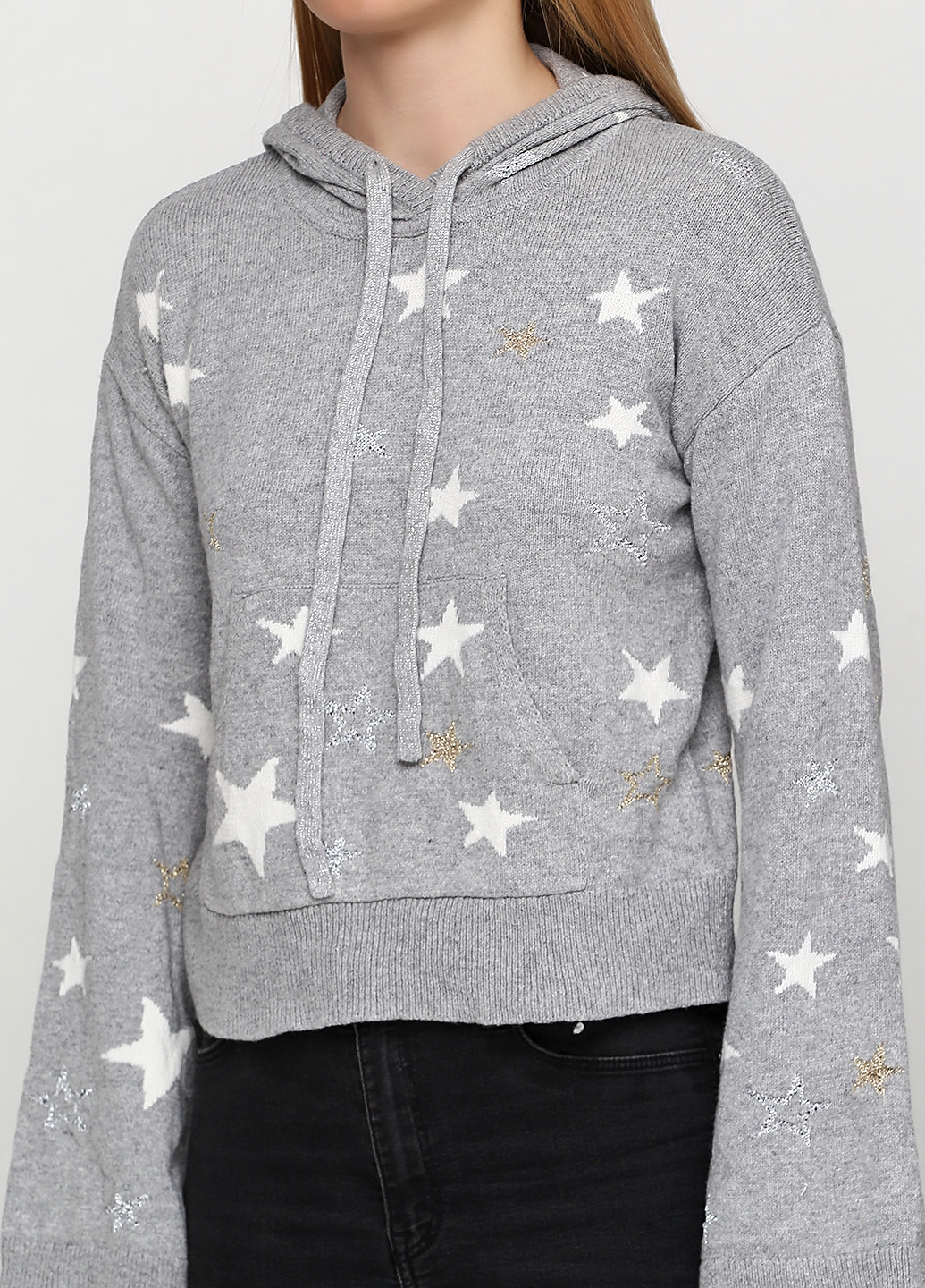 Светло-серый демисезонный свитер Gap