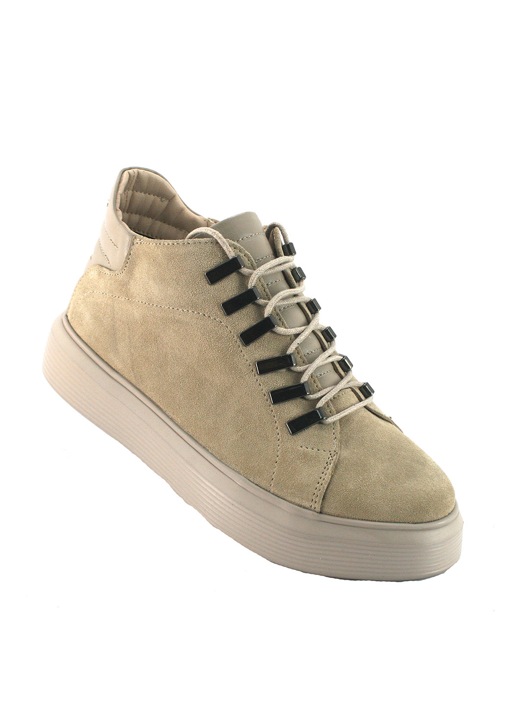 Осенние ботинки Mila со шнуровкой из натуральной замши