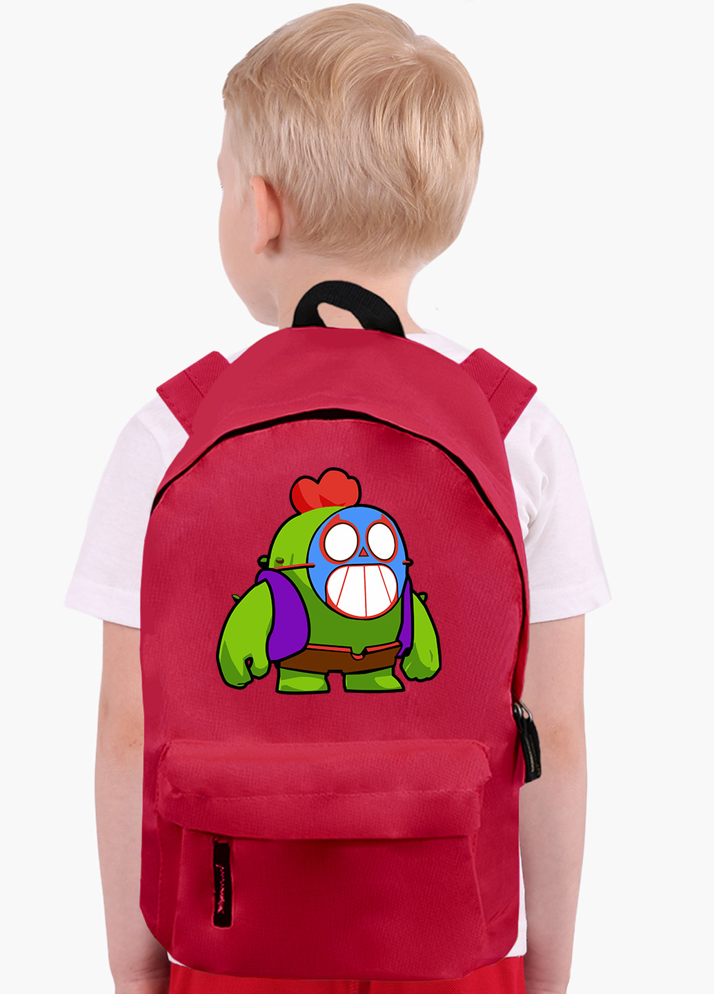 Детский рюкзак Спайк Бравл Старс значок Эль Примо (Spike Brawl Stars with Pin El Primo) (9263-2600) MobiPrint (217075160)