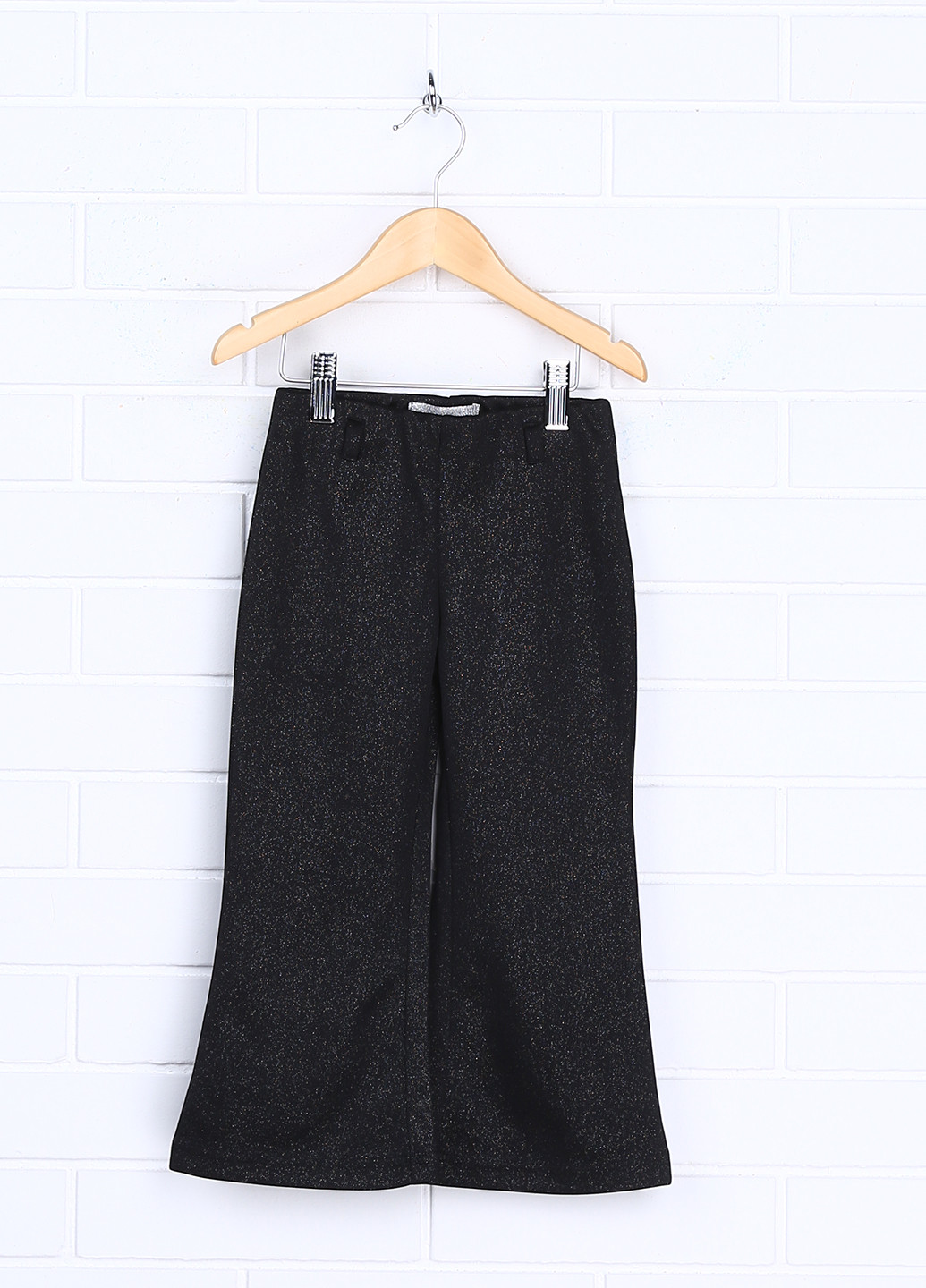 Черные кэжуал демисезонные со средней талией брюки Mix Small
