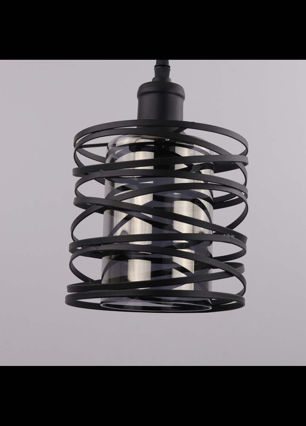 Люстра потолочная подвесная в стиле LOFT (лофт) 12333/1-gr Черный 35х16х16 см. Handmade (234537619)