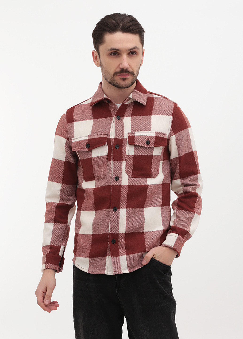 Цветная кэжуал рубашка в клетку H&M