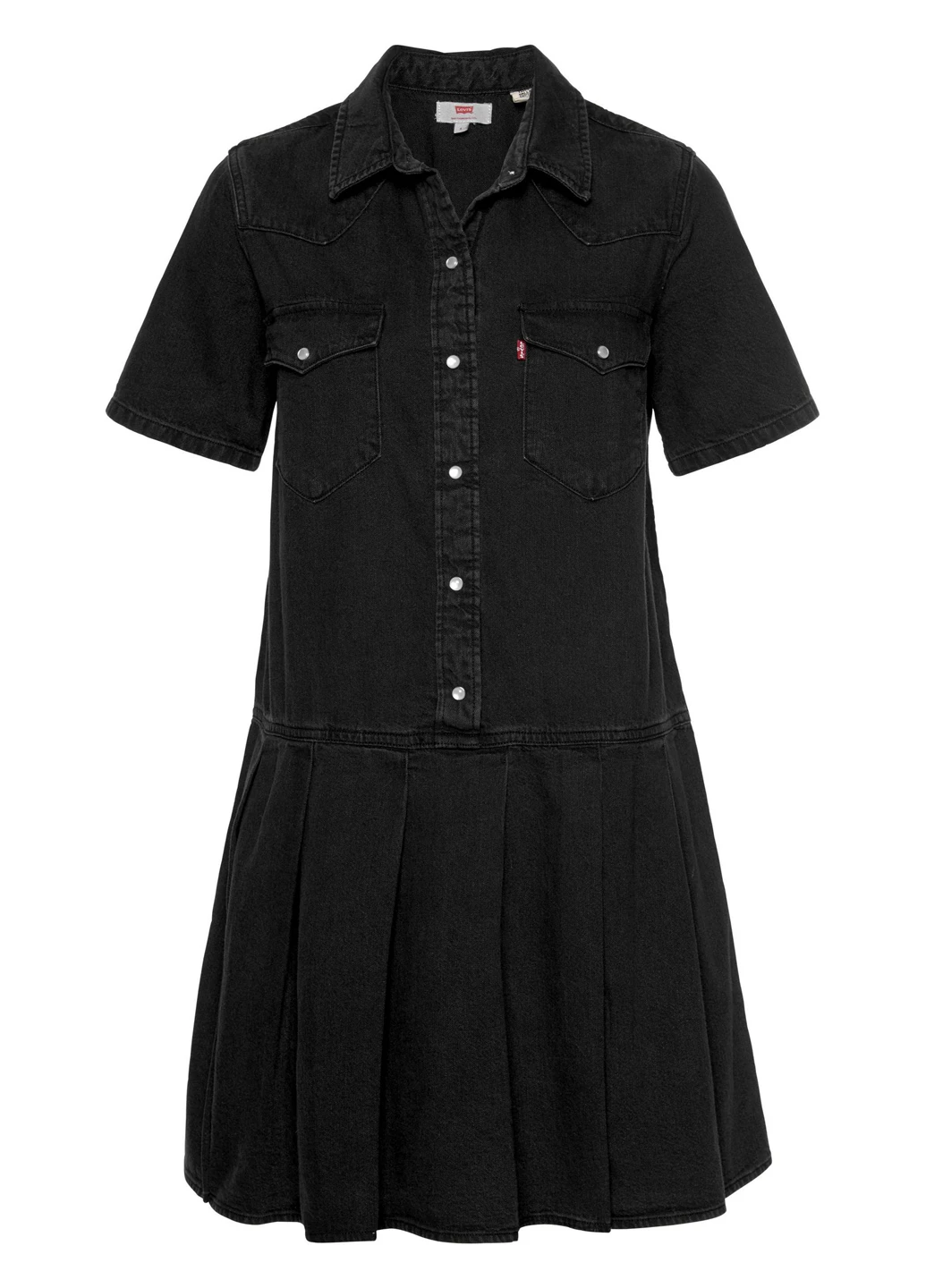 Черное джинсовое платье Levi's