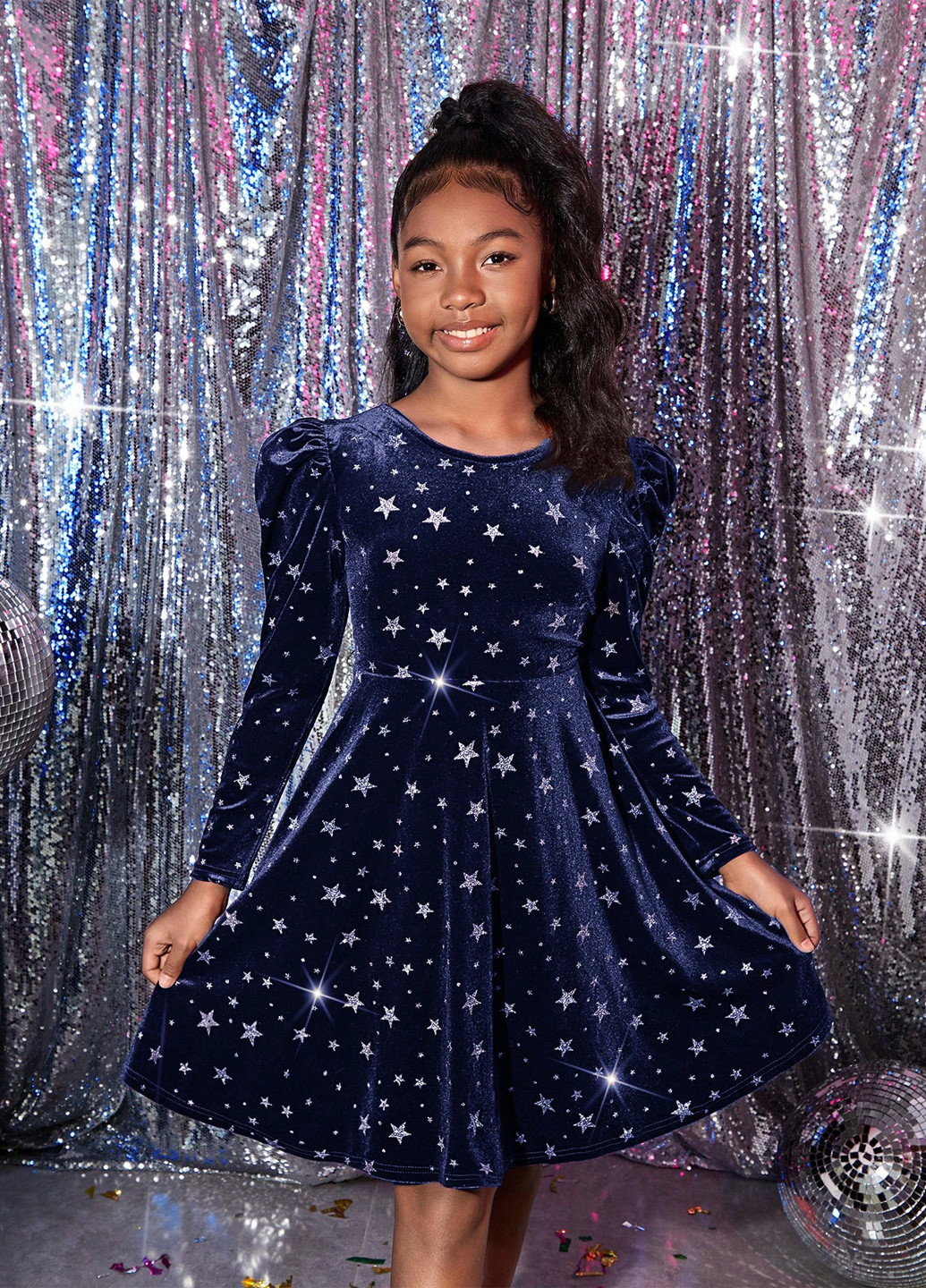 Темно-синя сукня SHEIN (338626929)