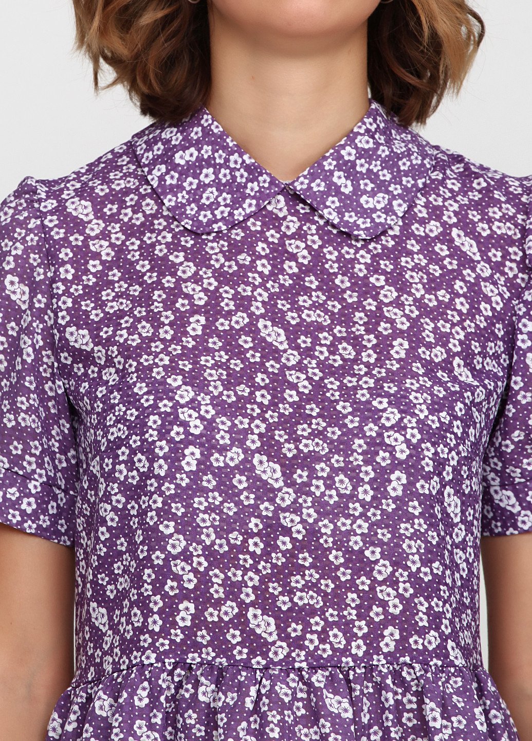 Светло-фиолетовая летняя блуза ANVI